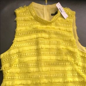 Yellow J. Crew cocktail dress